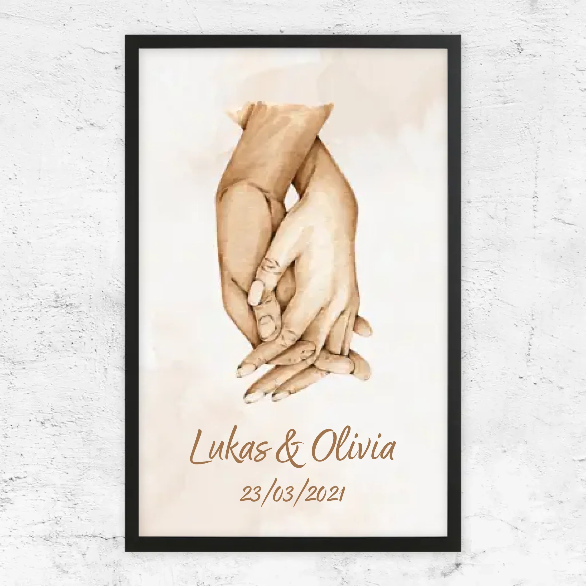 Poster personnalisé “Main dans la main” - Image 5