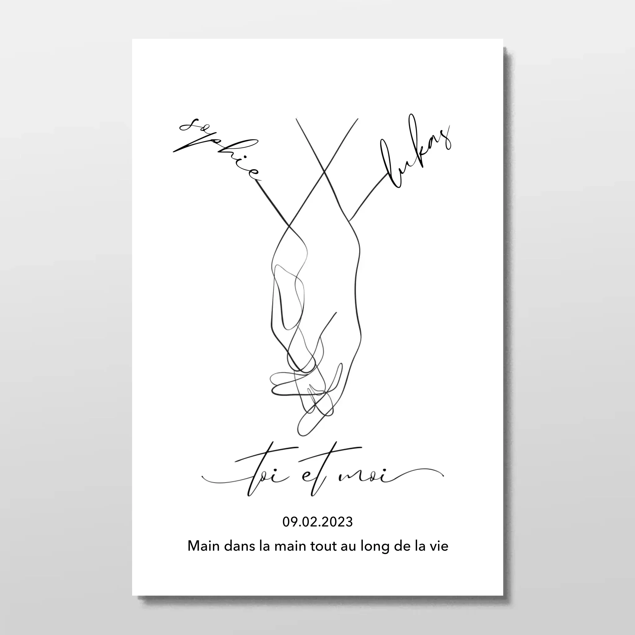 Poster personnalisé “Toi et moi”