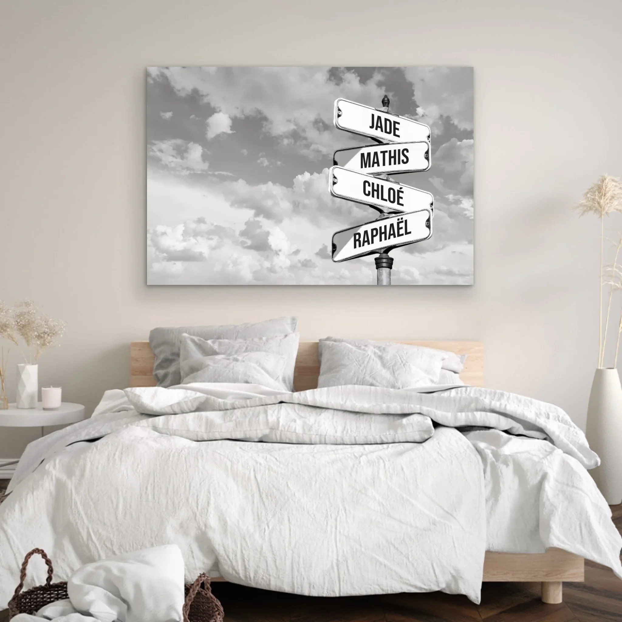 Toile personnalisée “Plaque de rue vintage pour les familles - Horizontal” - Image 4